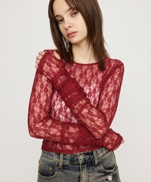 BASIC CUT LACE TOPS ベーシック カット レース トップス