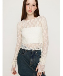 BASIC CUT LACE TOPS ベーシック カット レース トップス