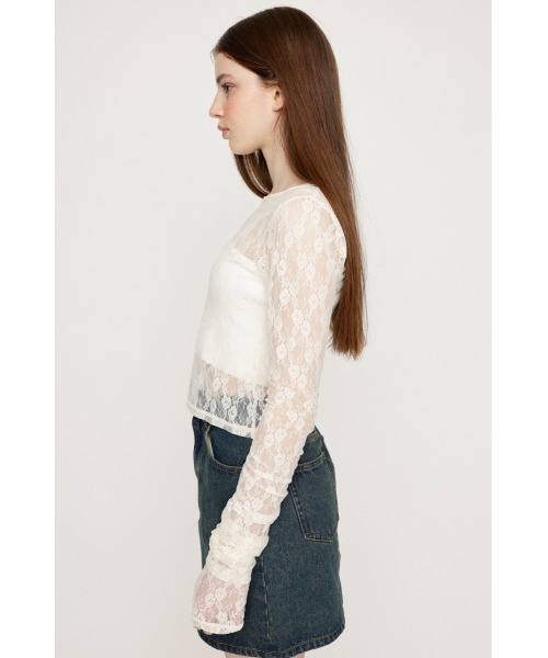 セール】BASIC CUT LACE TOPS ベーシック カット レース トップス