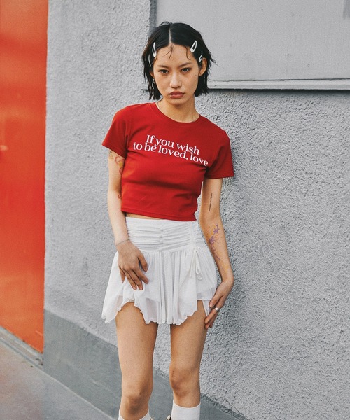 チュールギャザーミニスカート（スカート）｜ACLENT（アクレント  