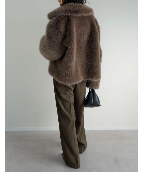 オールド　ディオール　エンバ　ショート丈　リアルファー　毛皮　ダークブラウン オールド ディオール エンバ ショート丈 リアルファー 毛皮 ダーク