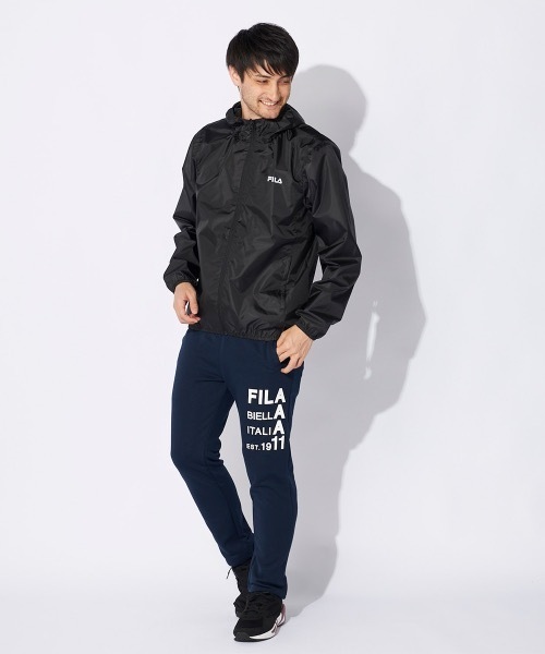 FILA（フィラ）の「【FILA/フィラ】裏コーティング撥水ジャケット　全天候型（ブルゾン・メンズ・パープル/グレイッシュブルー/ブラック・LARGE/X-LARGE/MEDIUM）」の6枚目の写真