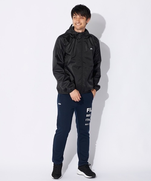 FILA（フィラ）の「【FILA/フィラ】裏コーティング撥水ジャケット　全天候型（ブルゾン・メンズ・パープル/グレイッシュブルー/ブラック・LARGE/X-LARGE/MEDIUM）」の7枚目の写真
