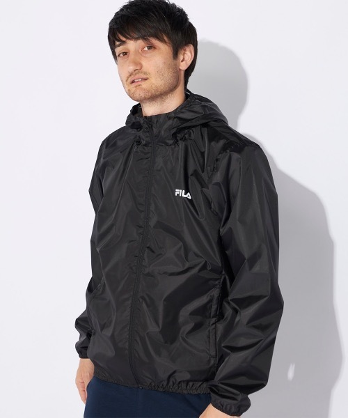 FILA（フィラ）の「【FILA/フィラ】裏コーティング撥水ジャケット　全天候型（ブルゾン・メンズ・パープル/グレイッシュブルー/ブラック・LARGE/X-LARGE/MEDIUM）」の10枚目の写真