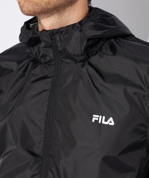 FILA（フィラ）の「【FILA/フィラ】裏コーティング撥水ジャケット　全天候型（ブルゾン・メンズ・パープル/グレイッシュブルー/ブラック・LARGE/X-LARGE/MEDIUM）」の14枚目の写真