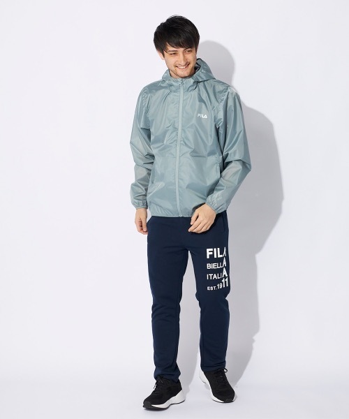 FILA（フィラ）の「【FILA/フィラ】裏コーティング撥水ジャケット　全天候型（ブルゾン・メンズ・パープル/グレイッシュブルー/ブラック・LARGE/X-LARGE/MEDIUM）」の17枚目の写真