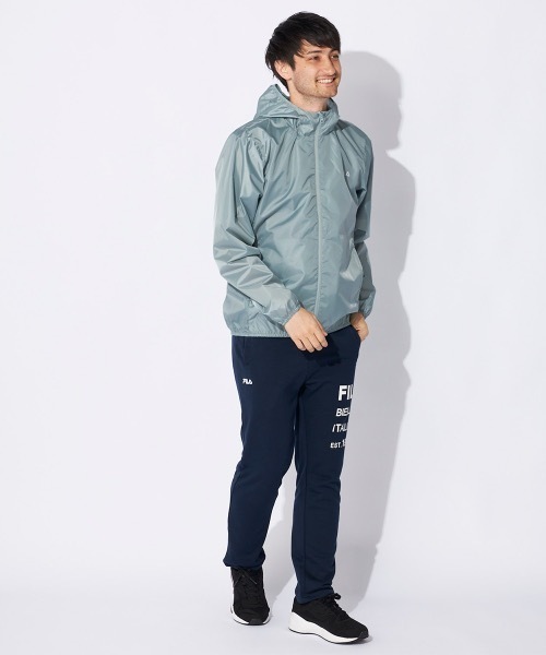 FILA（フィラ）の「【FILA/フィラ】裏コーティング撥水ジャケット　全天候型（ブルゾン・メンズ・パープル/グレイッシュブルー/ブラック・LARGE/X-LARGE/MEDIUM）」の18枚目の写真