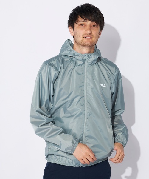 FILA（フィラ）の「【FILA/フィラ】裏コーティング撥水ジャケット　全天候型（ブルゾン・メンズ・パープル/グレイッシュブルー/ブラック・LARGE/X-LARGE/MEDIUM）」の21枚目の写真