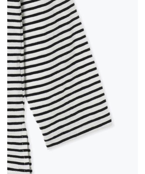 Samansa Mos2（サマンサ モスモス）の「スラブ天竺ベーシックインナー（Tシャツ/カットソー・レディース・オフホワイト/ブラック・F）」の11枚目の写真