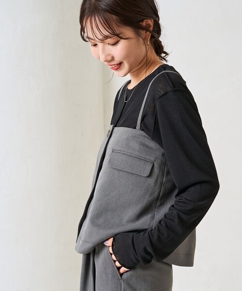 FREAK'S STORE（フリークスストア）の「限定展開　マルチウェイ ビスチェ 付き セットアップ（ビスチェ・パンツ）（セットアップ・レディース・グレー/ベージュ/ブラック・MEDIUM/SMALL）」の10枚目の写真