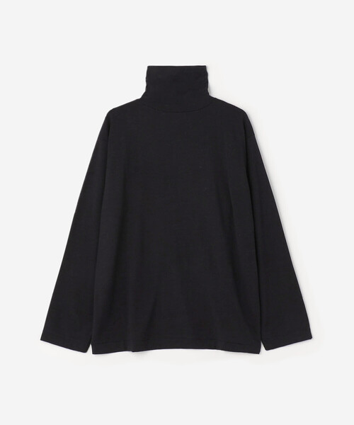 Kaptain Sunshine（キャプテン サンシャイン）の「KAPTAIN SUNSHINE | メリノ天竺 ハイネック長袖Tシャツ WOMEN（Tシャツ/カットソー・レディース・ダークネイビー/ブラウン・34）」の2枚目の写真