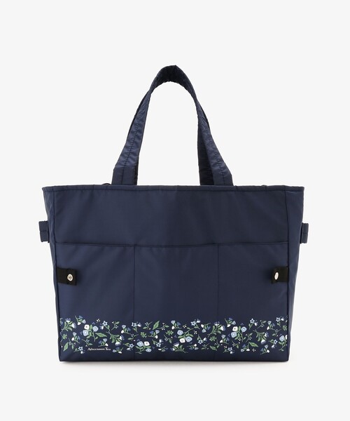 Afternoon Tea(アフタヌーンティー)の「エリタージュフルール保冷バッグ(トートバッグ・レディース・ネイビー・ONE SIZE)」の1枚目の写真