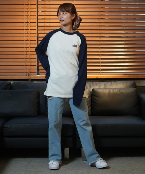 LOVE BOAT(ラブ・ボート)の「LOVE BOAT/ラブボート ラグランロンT LB-LST06(Tシャツ/カットソー・レディース・ホワイト×ネイビー/ホワイト×ブラック/ホワイト×レッド/ホワイト×ブラウン・M/L)」の22枚目の写真