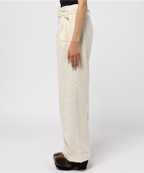 Chico(チコ)の「ベルト付ワイドパンツ(その他パンツ・レディース・ブラック/ホワイト/ベージュ・FREE)」の6枚目の写真