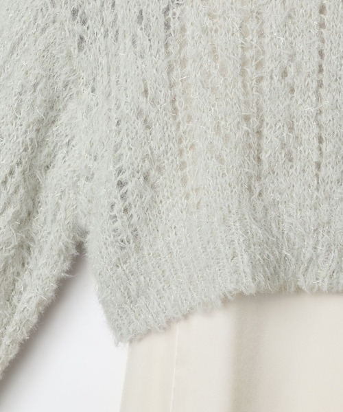 Heather（ヘザー）の「WZIPシャギーニット2Pワンピース 156593