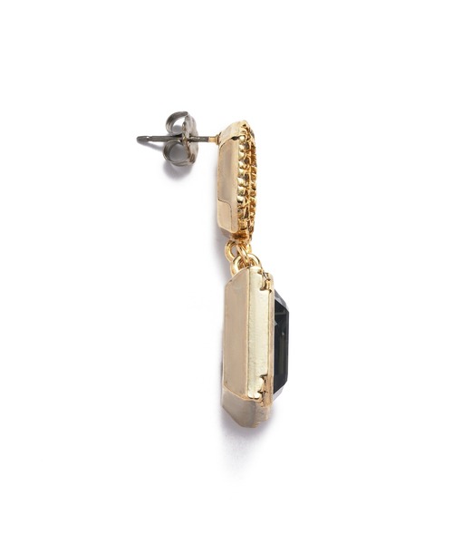 LANVIN en Bleu（ランバンオンブルー）の「アールデコ ピアス（ピアス（両耳用）・レディース・グレー・ONE SIZE）」の4枚目の写真