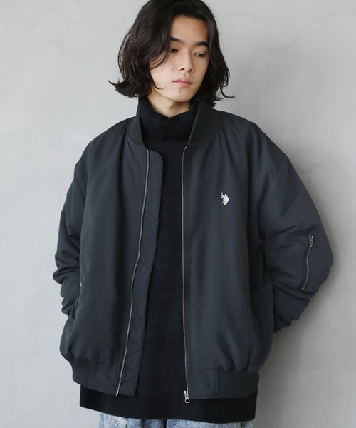 セール】U.S.POLO ASSN.別注 オーバーサイズ中綿ショートMA-1