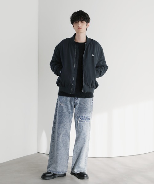 セール】U.S.POLO ASSN.別注 オーバーサイズ中綿ショートMA-1（MA-1
