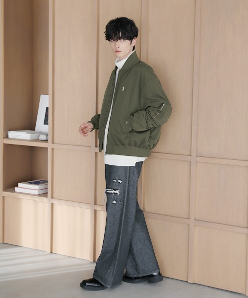 U.S.POLO ASSN.別注 オーバーサイズ中綿ショートMA-1（MA-1