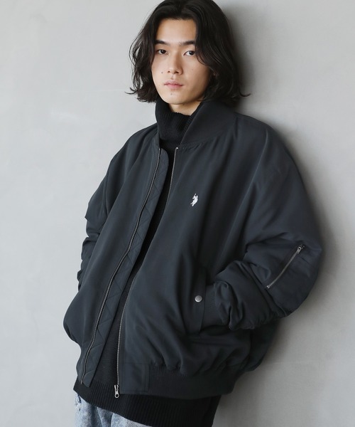 U.S.POLO ASSN.別注 オーバーサイズ中綿ショートMA-1（MA-1）｜U.S.