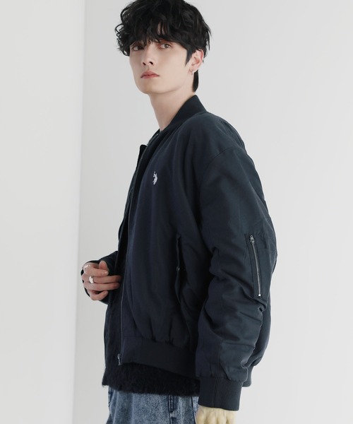 U.S.POLO ASSN.別注 オーバーサイズ中綿ショートMA-1（MA-1）｜U.S.