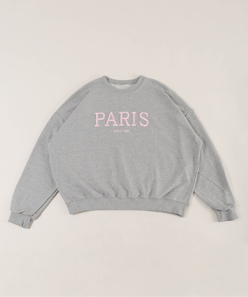 WC（ダブル シー）の「PARIS刺繍ビッグスウェット（スウェット・レディース・グレー/ブラック・FREE）」の12枚目の写真