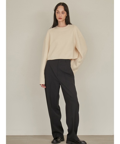 styling/(スタイリング)の「スーツバレルパンツ(その他パンツ・レディース・ブラック/グレー・1)」の2枚目の写真