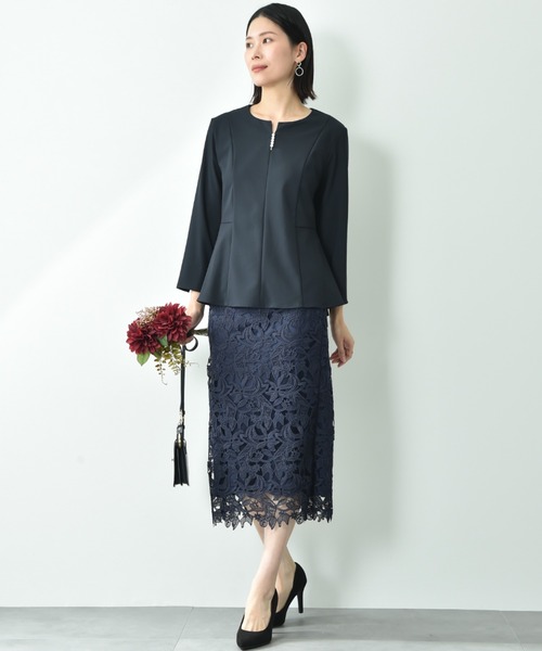 INTERPLANET（インタープラネット）の「【UV・ウォッシャブル・接触冷感】ストレッチツイルパールピン付ブラウス（シャツ/ブラウス・レディース・ネイビー/ベージュ/ブラック・FREE）」の18枚目の写真