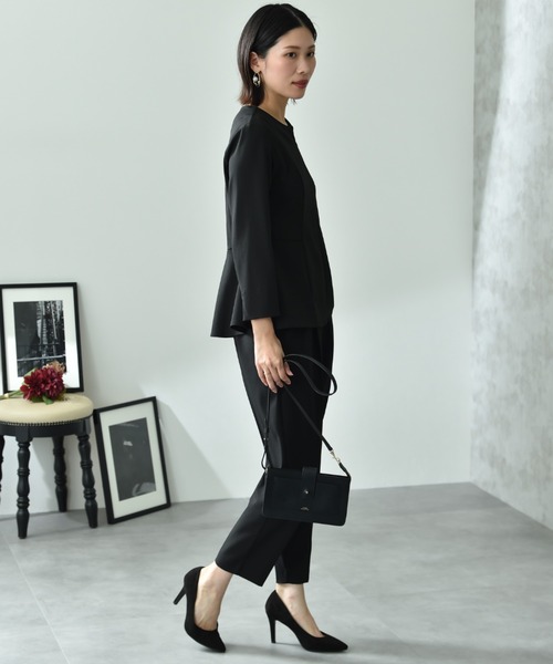 INTERPLANET（インタープラネット）の「【UV・ウォッシャブル・接触冷感】ストレッチツイルパールピン付ブラウス（シャツ/ブラウス・レディース・ネイビー/ベージュ/ブラック・FREE）」の22枚目の写真