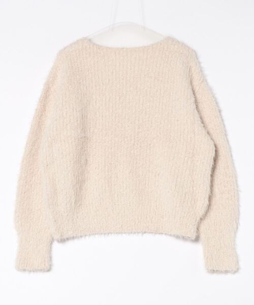 PURE BRIGHT(ピュアブライト)の「ボリュームスリーブシャギーニット(ニット/セーター・レディース・グリーン/チャコールグレー/アイボリー・FREE)」の4枚目の写真