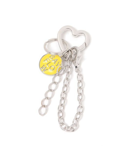 BAYFLOW（ベイフロー）の「ハートカラビナロゴチャーム（チャーム・レディース・イエロー/ピンク/ホワイト/ブルー・FREE）」の3枚目の写真