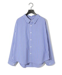 MIDIUMISOLID for Ladies ドロップショルダーワイドシャツ