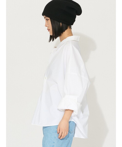 ブラウス シャツ MIDIUMISOLID for Ladies ドロップショルダーワイドシャツ レディース セール】MIDIUMISOLID for Ladies ドロップショルダーワイド