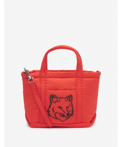 メゾンキツネFOX HEAD PUFFER MINITOTE Maison Kitsune（メゾンキツネ）の「FOX HEAD PUFFER MINI TOTE