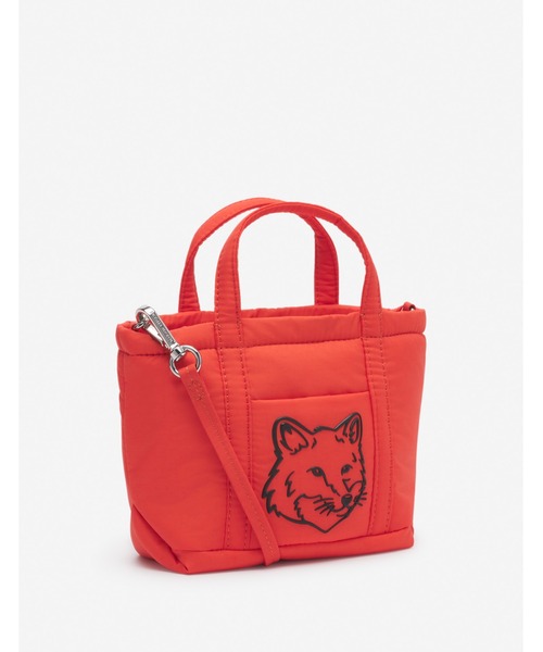 Maison Kitsune(メゾンキツネ)の「FOX HEAD PUFFER MINI TOTE Maison Kitsune(メゾンキツネ)の「FOX HEAD PUFFER MINI TOTE
