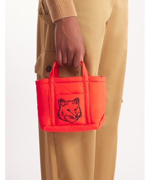 Maison Kitsune（メゾンキツネ）の「FOX HEAD PUFFER MINI TOTE