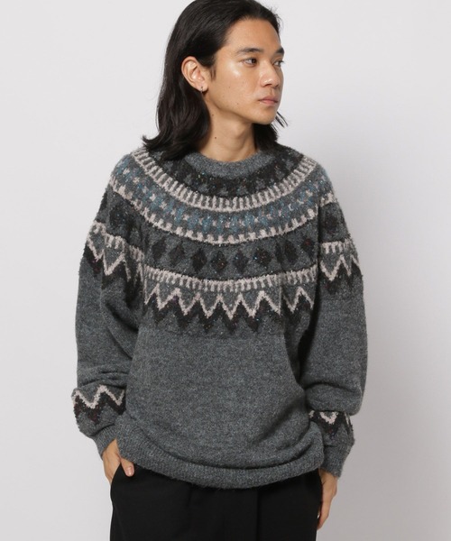 セール】求心柄ニットプルオーバー（ニット/セーター）｜niko