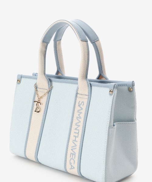 サマンサベガ（Samantha Vega ）/ロゴテープキャンバスハンドバッグ（小） ロゴテープキャンバスハンドバッグ（小）（ハンドバッグ