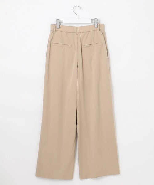 自由区（ジユウク）の「テンセルナイロンツイルワイド パンツ（その他パンツ・レディース・ベージュ系/ネイビー系・32）」の4枚目の写真