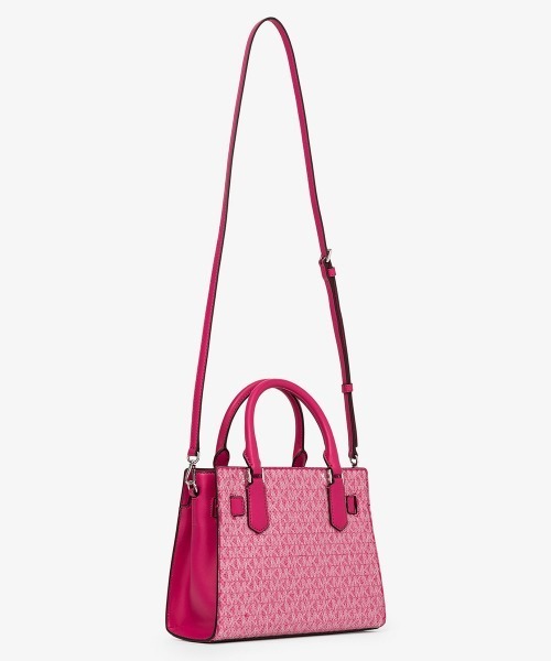 【セール】HAMILTON シークイン サッチェル スモール - MKシグネチャー（ハンドバッグ）｜MICHAEL KORS（マイケルコース）