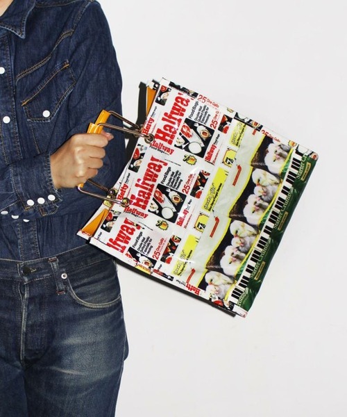 HEY!MrsROSE(ヘイミセスローズ)の「【HEY! Mrs ROSE】HEY! MetalHandleBAG 245-140504(ハンドバッグ・レディース・ブルー/ホワイト/ブラウン・FREE)」の14枚目の写真