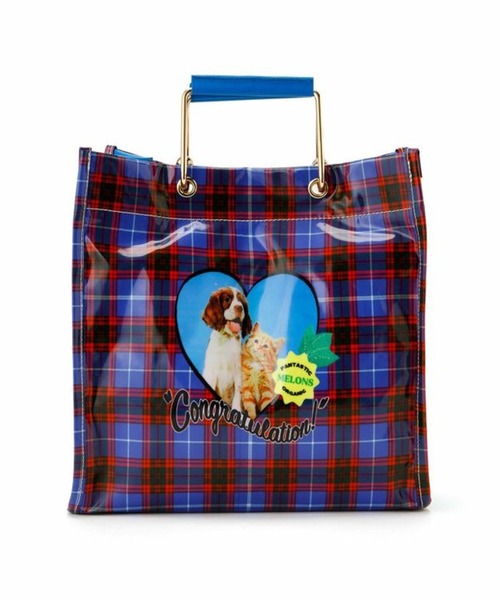 HEY!MrsROSE(ヘイミセスローズ)の「【HEY! Mrs ROSE】HEY! MetalHandleBAG 245-140504(ハンドバッグ・レディース・ブルー/ホワイト/ブラウン・FREE)」の5枚目の写真