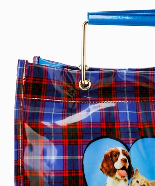 HEY!MrsROSE(ヘイミセスローズ)の「【HEY! Mrs ROSE】HEY! MetalHandleBAG 245-140504(ハンドバッグ・レディース・ブルー/ホワイト/ブラウン・FREE)」の7枚目の写真
