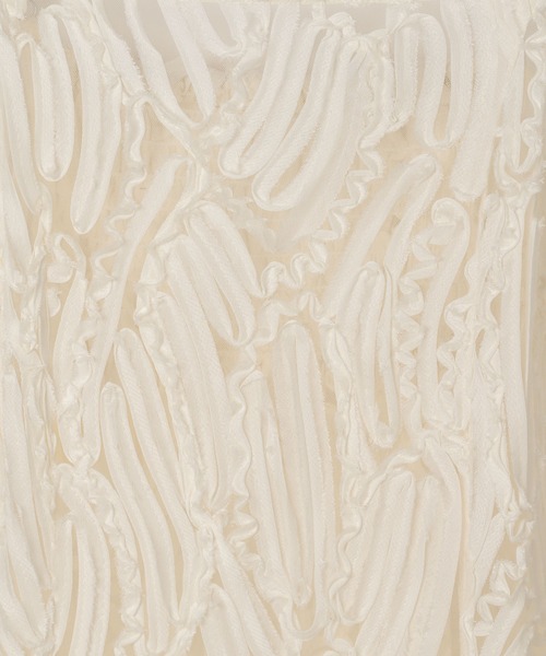 PAGEBOY（ページボーイ）の「チュールジャガードキャミワンピース（ワンピース・レディース・ブラック/オフホワイト・FREE）」の22枚目の写真