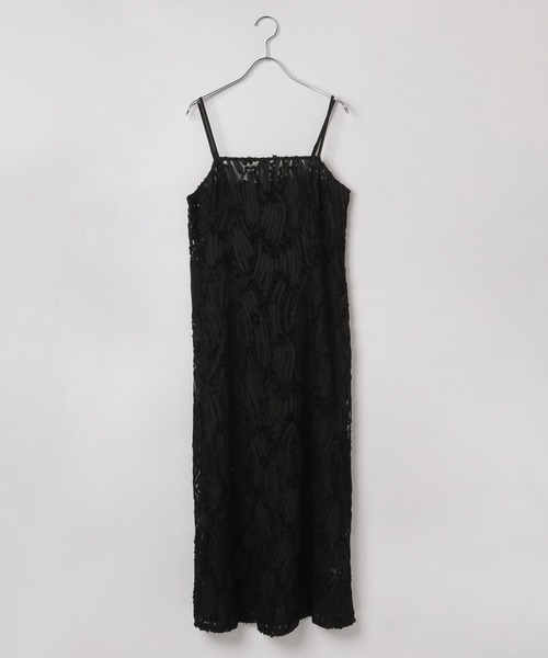 PAGEBOY（ページボーイ）の「チュールジャガードキャミワンピース（ワンピース・レディース・ブラック/オフホワイト・FREE）」の12枚目の写真