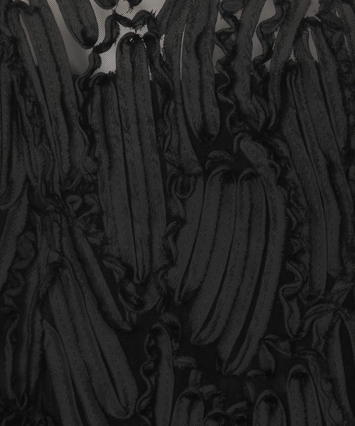 PAGEBOY（ページボーイ）の「チュールジャガードキャミワンピース（ワンピース・レディース・ブラック/オフホワイト・FREE）」の20枚目の写真