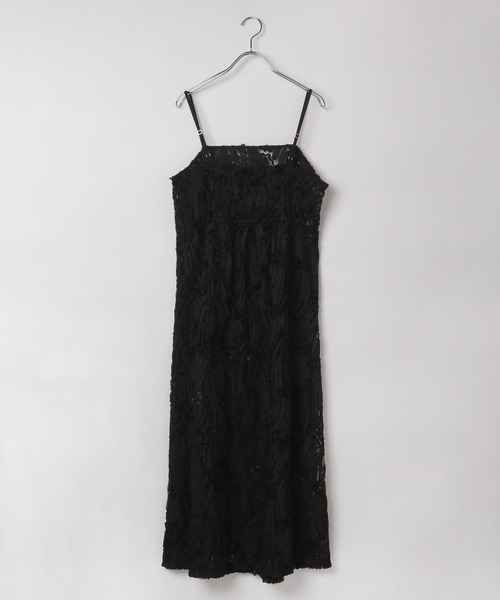 PAGEBOY（ページボーイ）の「チュールジャガードキャミワンピース（ワンピース・レディース・ブラック/オフホワイト・FREE）」の13枚目の写真