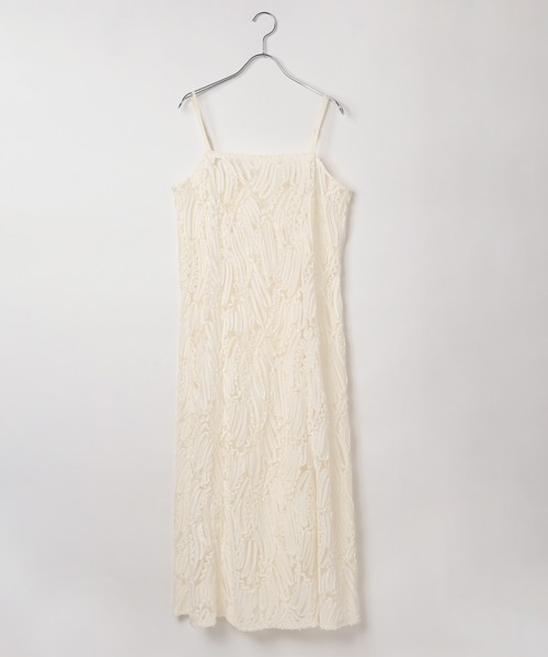 PAGEBOY（ページボーイ）の「チュールジャガードキャミワンピース（ワンピース・レディース・ブラック/オフホワイト・FREE）」の21枚目の写真