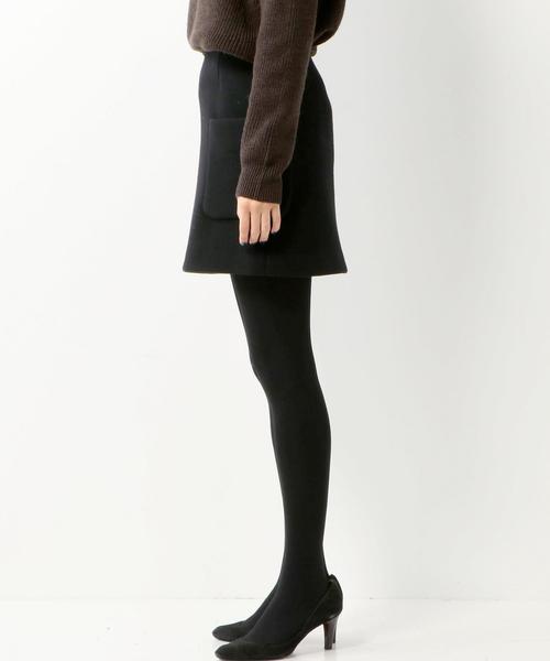 Jewel Changes(ジュエルチェンジズ)の「●JOC W/N ポケット付き 台形 スカート(スカート・レディース・オフホワイト/ブラック・38/34/36)」の5枚目の写真