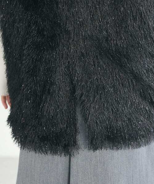 CRAFT STANDARD BOUTIQUE（クラフトスタンダードブティック）の「シャギーベスト（ベスト・レディース・グレイッシュベージュ/ブラック・FREE）」の13枚目の写真